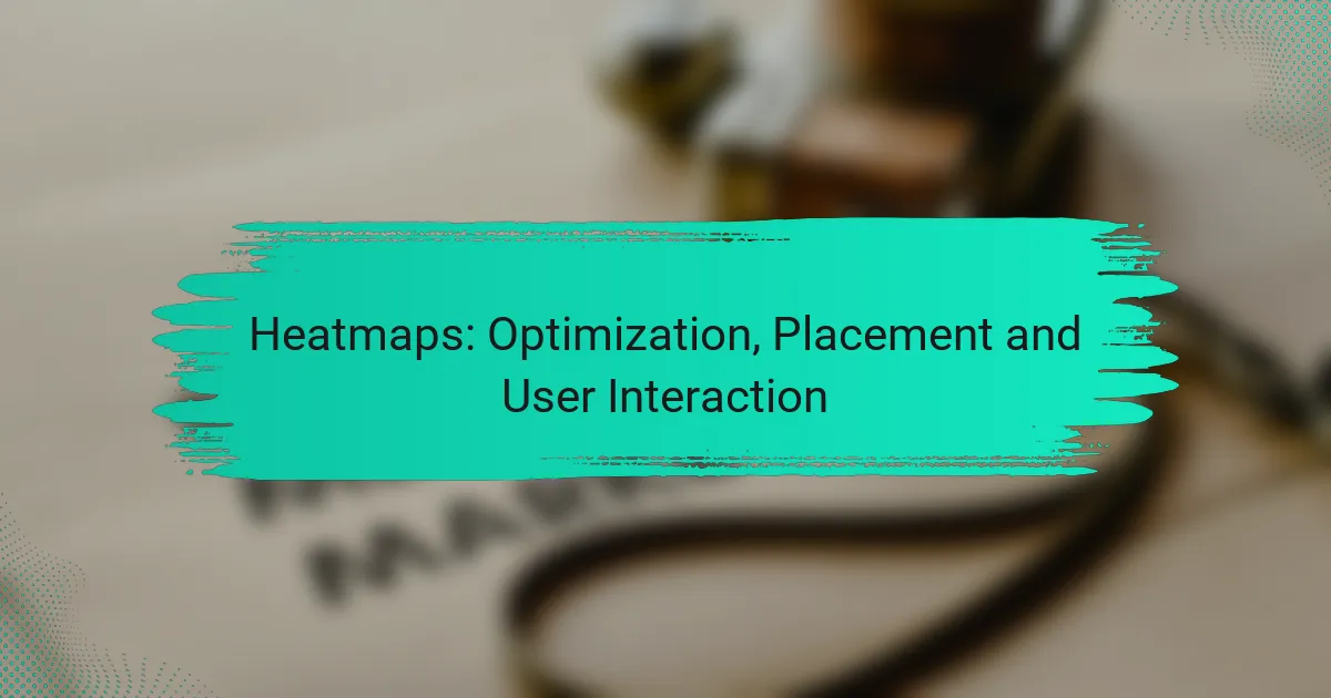 Heatmaps: Optimization, Placement and User Interaction